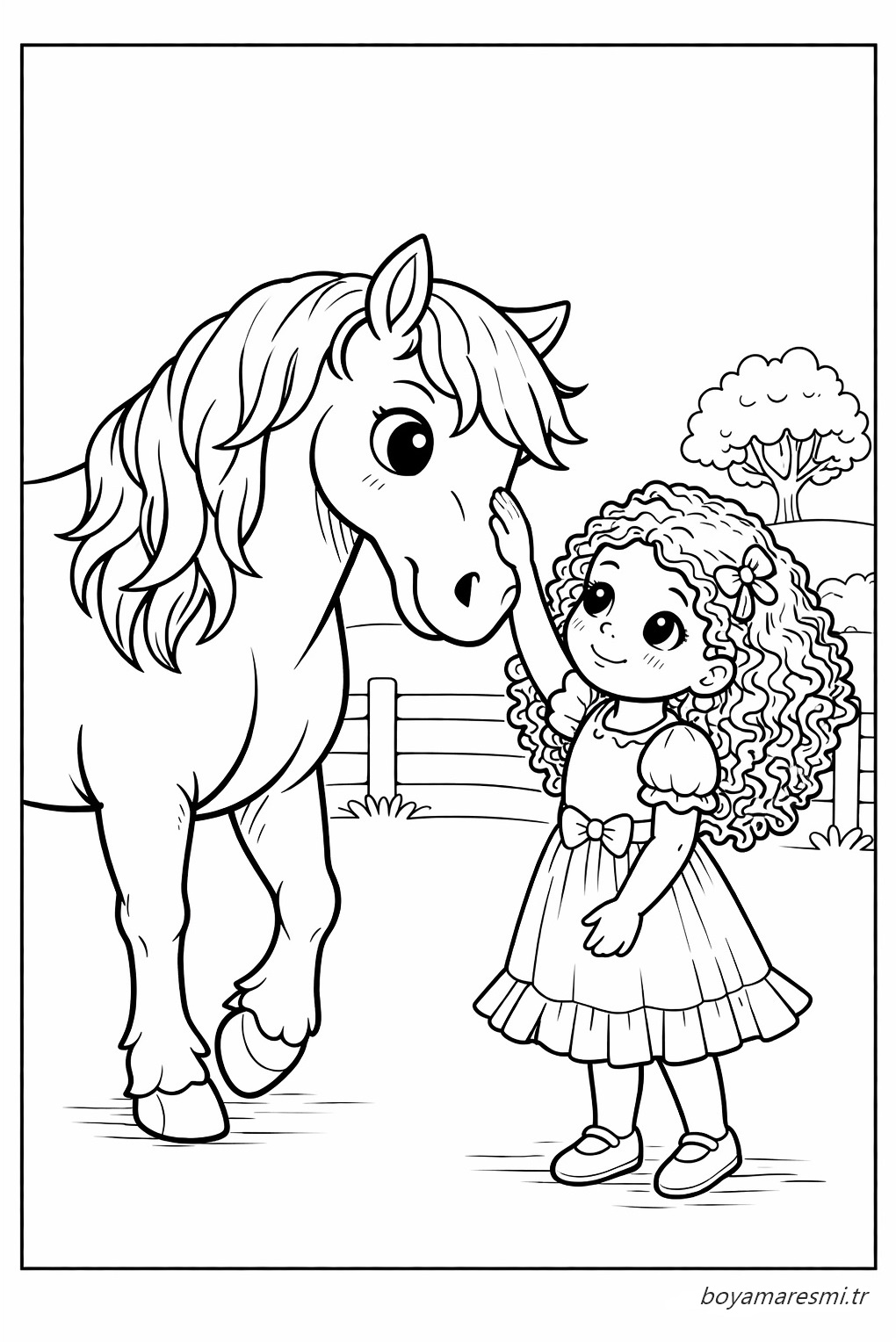 At Boyama Sayfası Resmi Yazdırılabilir pdf