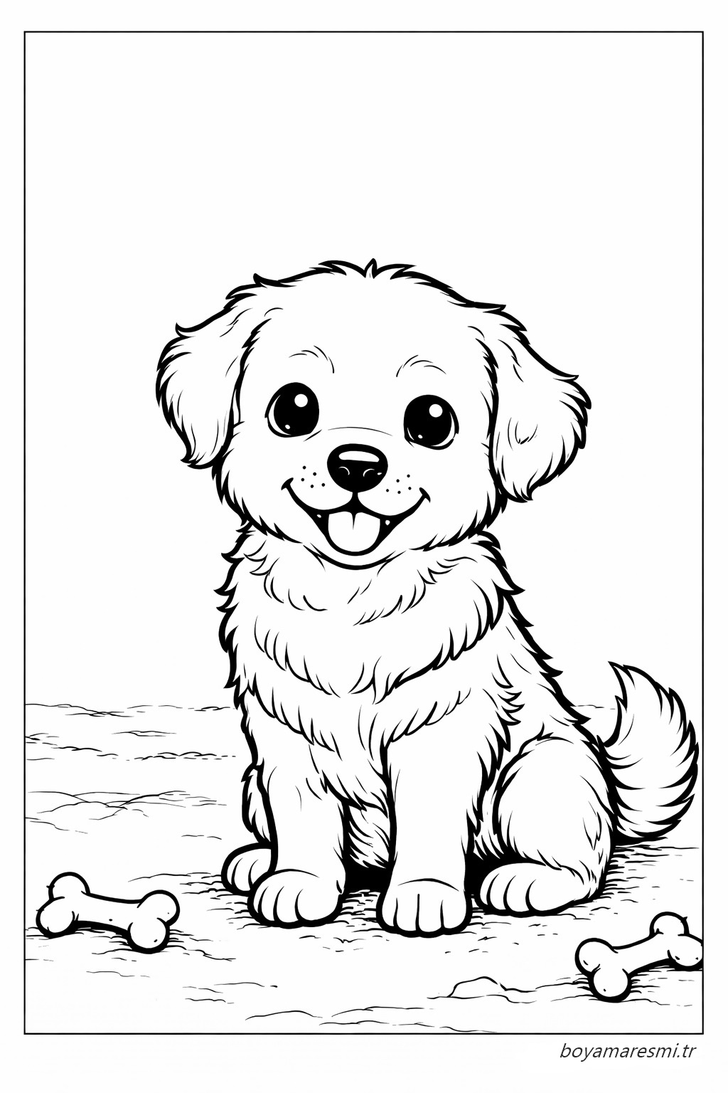 Köpek Boyama Sayfası Yazdır